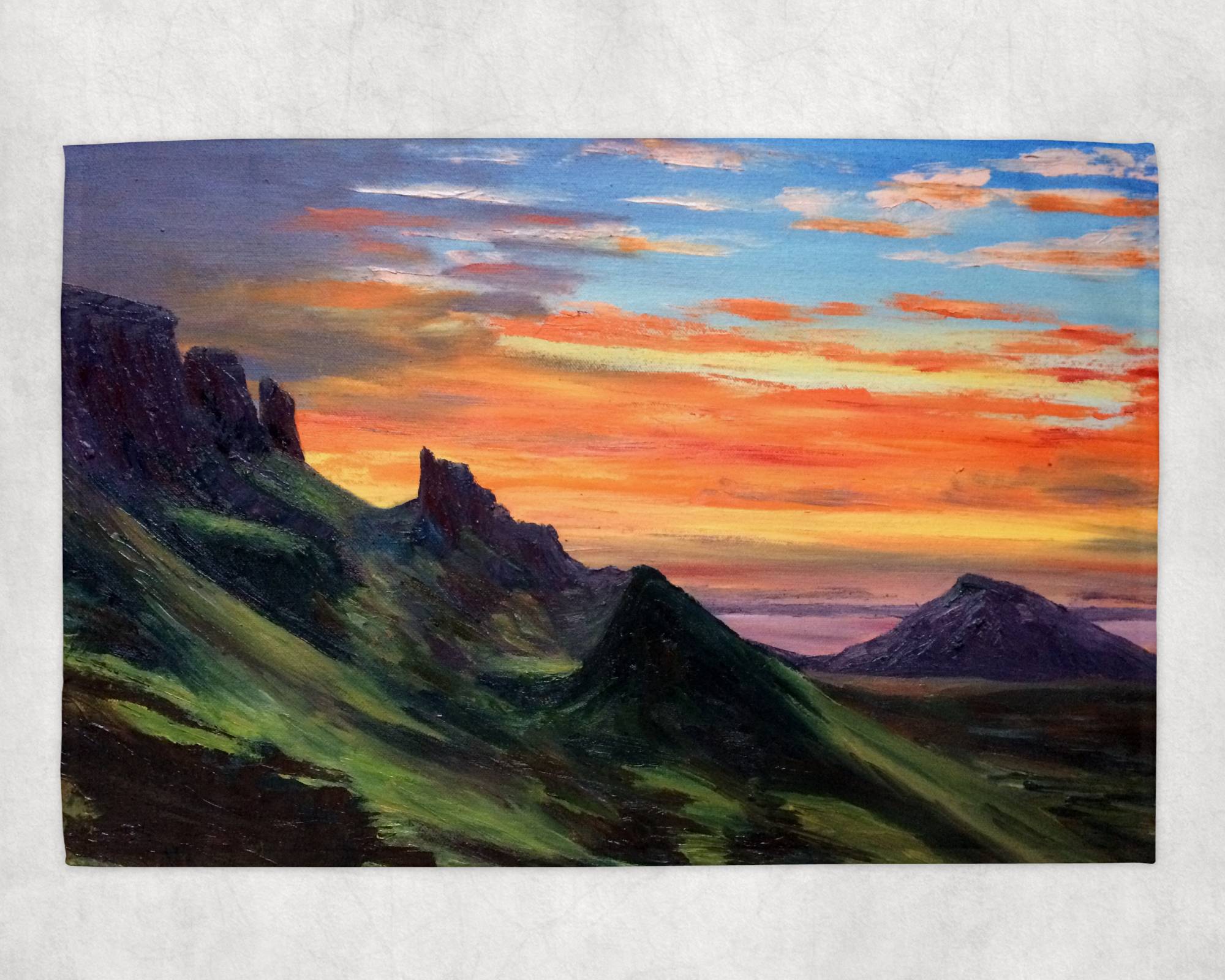 Quiraing Sunrise (Skye) Tea Towel